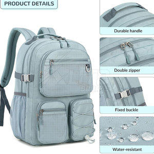 Strong Durable Polyester Fabric Elegant Design Large <b>Storage</b> Water-Proof Unisex Travel Backpack Zipper for Business Travel - Product Image 3