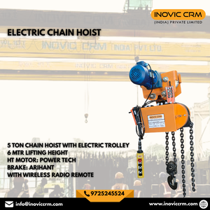 Polipasto Eléctrico de Cadena de 5 Toneladas con Control Remoto |   Elevador Industrial y para Almacenes - Product Image 3