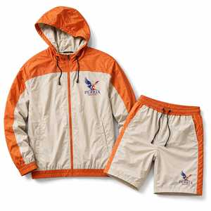 <b>Men</b> Adults Vintage Solid Soft Shell <b>Waterproof</b> Windbreaker Embroidered Zip Hooded Lightweight Short <b>Suits</b> All Seasons Outdoor - Product Image 4