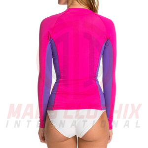 Camiseta de Manga Larga con Diseño Personalizado y Estampado por Sublimación para Damas, 100% de Alta Calidad, Camisetas de Protección Solar para Mujer en Venta en Línea - Product Image 3