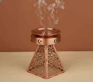 Brûleur d'encens en métal au design haut de gamme pour la décoration intérieure et la diffusion de parfums, porte-encens d'Inde très demandé 2026 - Product Image 5