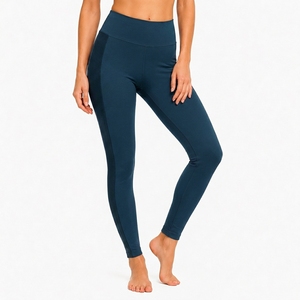 Premium Women's Compression <b>Leggings</b> OEM Private Label High Waist Yoga Pants <b>Workout</b> Fitness Eco-Friendly Knitted Sport - Product Image 4