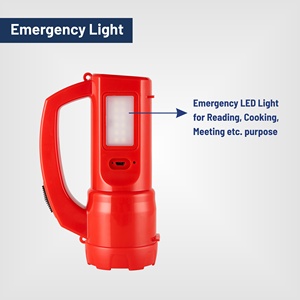 Linterna LED recargable compacta de 2400mAh tipo C de carga IP54 nominal 3W de alta potencia 500-600M distancia del haz agarre ABS duradero - Product Image 3