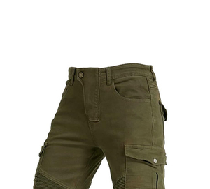 Pantalon cargo en denim multi-poches de haute qualité, jean décontracté personnalisé, coupe droite, ample, jambes larges, jean pour homme - Product Image 6