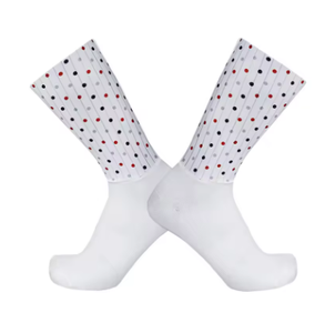 Crew Length Printed Socks With Heart Watermelon Polka Dot Patterns All Seasons Comfortable Outdoor Sports Use - Product Image 2
