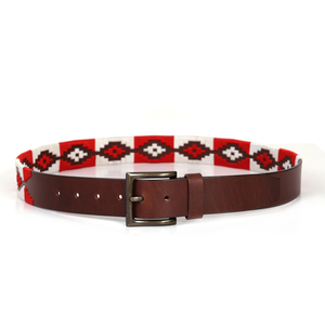 Ceinture de polo équestre traditionnelle pour homme, fabrication artisanale en cuir, confort, flexibilité, durabilité, style intemporel, design en alliage - Product Image 2
