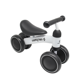 Hermosa Bicicleta de Equilibrio Amarilla de 4 Ruedas para Bebés, Scooter para Niños Pequeños con Asiento Blanco - Product Image 2