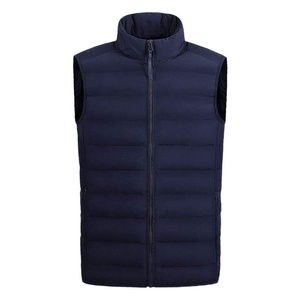Gilet matelassé personnalisé pour hommes veste sans manches gilet à fermeture éclair hiver chaud gilet en duvet léger résistant à l'eau gilet compressible - Product Image 3