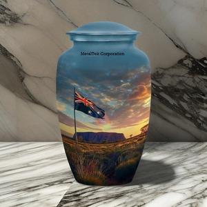 Nueva bandera australiana, urnas de cremación y fabricante de recuerdos, cenizas conmemorativas, venta al por mayor, precio bajo, suministros funerarios, tarros para cenizas de entierro - Product Image 3