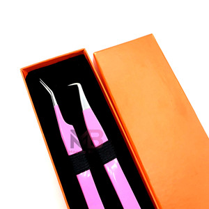 Pinzas para Pestañas al por Mayor, Proveedor Directo de Fábrica, Herramientas de Punta de Precisión para Técnicos de Belleza y Artistas de Pestañas - Product Image 4