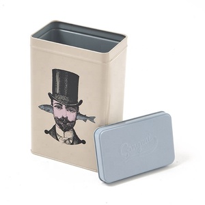 Premium Quality Customised Enamel Ivory Grey French Country Design Eco-Friendly Durable Rectangle Storage Box Lid BPA Free - Product Image 1