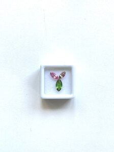 Par de Turmalinas Mixtas de 2.35 Quilates, de 8x4 a 11x5.5 mm, Turmalinas Verdes y Rosas en Forma de Marquesa, Piedras Preciosas Naturales - Product Image 5