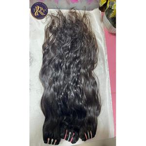 100% Natural Remy Body Wave 12" Black Virgin Indian Temple Hair <b>Extensions</b> High Quality Double Weft <b>for</b> <b>Braiding</b> - Product Image 4