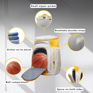 Sac à dos de basketball en tissu durable pour l'école, les sports et les entraînements - Product Image 5