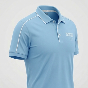 Camisas de Hombre de Última Moda, Manga Corta, Tejidas, Transpirables, de Poliéster/Algodón, para Verano, Servicios OEM, Alta Calidad - Product Image 3