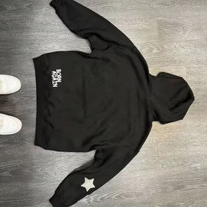 Sweat-shirt à capuche en molleton 100 % coton OEM, personnalisable avec logo, pour l'hiver, style streetwear, pull épais 100 % coton - Product Image 2