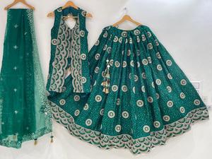 Luxury Dola Silk Long Shrug Style Chaniya Choli With Organza <b>Tissue</b> Dupatta Designer <b>Wedding</b> Wear Women Set - Product Image 6