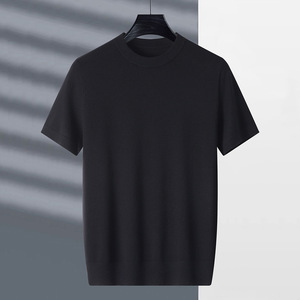 เสื้อสเวตเตอร์แขนสั้นลำลองสำหรับผู้ชาย ฤดูร้อน แบบเรียบง่าย สำหรับวัยกลางคน เสื้อยืดถักครึ่งแขน สไตล์ลำลอง สำหรับการค้าต่างประเทศ - Product Image 6