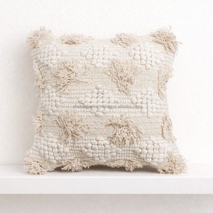 Rustic Boho Pillowslip Handmade Cotton with Textured Weave Strong Zipper Closure for Living Room Home Decor Boho Chic Pillowsham - Product Image 3