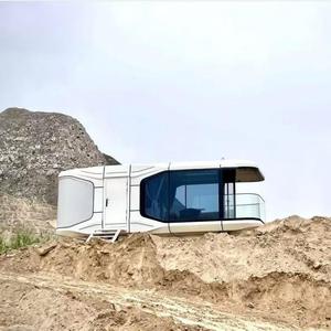 Luxury Camping Capsule Trailer Modern Mobile Space Cabin Prefabricated Modular Tiny House for <b>Travel</b> Living Use - Product Image 1