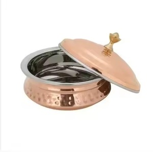 หม้อไฟโลหะดีไซน์ทันสมัย ภาชนะเก็บความร้อนสำหรับเสิร์ฟอาหารในครัว - Product Image 1