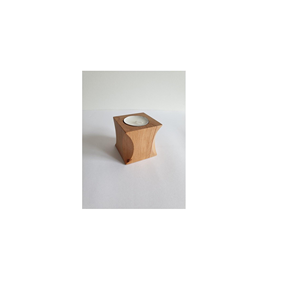 เชิงเทียนไม้สไตล์ชนเผ่า ของตกแต่งบ้าน ของประดับโต๊ะในเทศกาล สไตล์บ้านไร่แบบดั้งเดิม ไอเดียของขวัญวันอีสเตอร์ ของตกแต่งเชิงวัฒนธรรม - Product Image 5