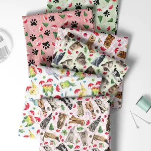 Interlock Custom Animal Digital Printing Recycled Knitted Plush Baby Minky Sherpa Dot Fabric Double Side Stretch Minky Fabric