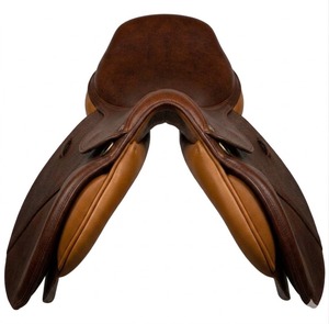 Selle d'Équitation Anglaise en Cuir Marron avec Arceau en Bois – Équipement Professionnel pour l'Équitation - Product Image 3