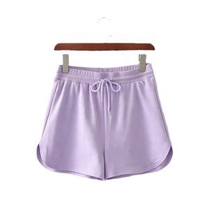 Ensemble de hauts courts actifs deux pièces pour femmes personnalisées de haute qualité sweat à capuche court et short en gros - Product Image 3