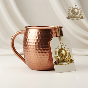 Handcrafted Compass Engraved Pure Copper <b>Moscow</b> <b>Mule</b> <b>Mug</b> 16oz Custom Wholesale Metal Beer Cocktail Drinkware Cup - Product Image 3