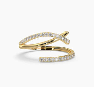 Anillo de Compromiso Vintage de Oro de 14 Quilates con Diamante Natural, Certificado por IGI, Regalo de Boda para Mujer, Diseño Elegante - Product Image 1