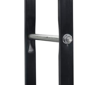 Support à bois de chauffage en acier noir 39,4''x9,8''x78,7'' Accessoire pour cheminées - Product Image 6