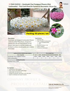 Pince à cheveux florale multicolore en argile, motif frangipanier, grande pince à griffes florale pour mariage, fête, plage - Product Image 4