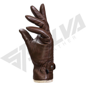 New Fashion Design Leather <b>Gloves</b> for Ladies Women Warm Winter Black Dressing Leather <b>Gloves</b> out door and party - Product Image 2