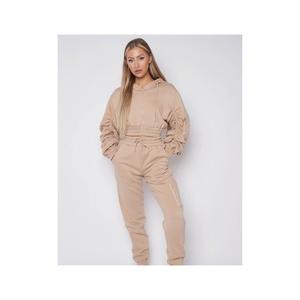 Ensemble de salon rayé 2 pièces pour femme : haut boutonné à manches longues et pantalon à cordon de serrage - Product Image 1