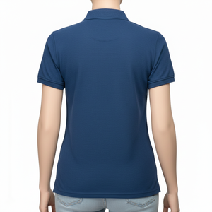 Camiseta de Mujer a Cuadros, Tejida, con Estampado Digital, Elástica en 4 Direcciones, de Algodón, Manga Corta, Transpirable, Antipilling, Casual, Moderna, OEM - Product Image 2