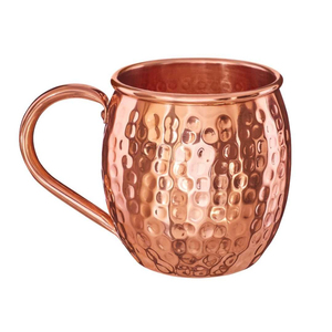 Juego de 4 tazas Moscow Mule de cobre puro martillado de primera calidad con asas de latón para cócteles, cerveza y bebidas frías - Product Image 6