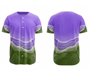 Servicio de Impresión por Sublimación de Camisetas de Béisbol para Equipos Profesionales con Logotipo y Números Personalizados |   Base de Poliéster Transpirable - Product Image 4
