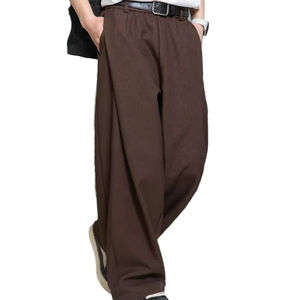 Pantalon de survêtement élégant et écologique en tissu teint, confortable, décontracté, pour le sport et les voyages, pour hommes - Product Image 1