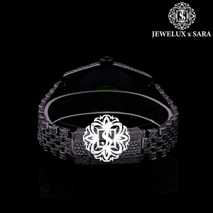 Indian Manufacture Elegant Design Gold Diamond <b>Watch</b> Winding Mechanism and Stunning Sparkling Diamonds for Worldwide Supply - Product Image 4