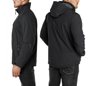 Chaqueta Softshell para Hombre con Textura Heathered, Abrigo Deportivo Melange, Colección de Ropa Exterior Elegante y de Alto Rendimiento para Clubes Deportivos - Product Image 2