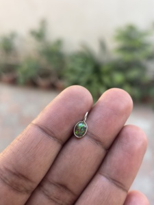 Colgante Unisex para Mujer, Piedra Preciosa de Topacio Místico Natural, Piedra de Nacimiento de Noviembre, Engaste en Bisel, Forma Ovalada, Estilo Religioso, Hecho a Mano, Plata 925 - Product Image 2