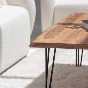 Table basse Vandana Zenova en acacia foncé avec pieds en forme d'épingles à cheveux pour un décor moderne - Product Image 4