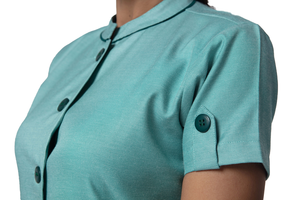 Tenues médicales OEM en polyester et élasthanne, unisexes, à manches courtes, uniformes d'hôpital personnalisés pour l'été - Product Image 2