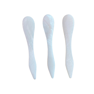 Exquisite Handmade MOP Shell Spoon Fish Flower Long Handle <b>Mirror</b> Polish Custom Logo Engraved Luxury Dining Storage - Product Image 2