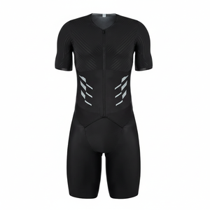 Ensemble de cyclisme unisexe en polyester 100% à séchage rapide avec impression numérique |   Ensemble de cyclisme respirant 2 pièces (maillot et short) avec logo personnalisé – Vente en gros - Product Image 1