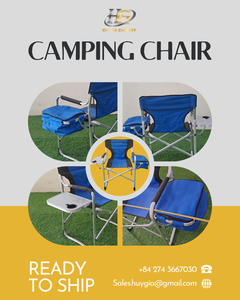 Chaise pliante de camping Huy Gia Sunshine Leisure, moderne, en acier inoxydable et textile, mobilier d'extérieur pour jardin et pique-nique - Product Image 3