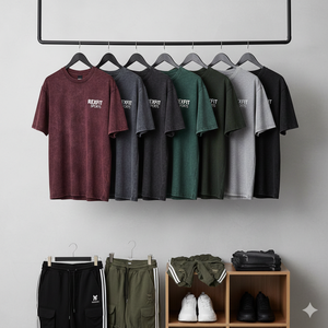 เสื้อยืดลายพิมพ์กรดแบบดรอปโชว์เดอร์ ขายดีที่สุด โลโก้สกรีนตามสั่ง ตอบโจทย์ความต้องการของลูกค้า ผู้ผลิตชั้นนำ เสื้อผ้าสตรีทแวร์ - Product Image 5