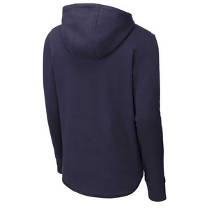 Sweat-shirt à capuche Sherpa gris 100 % coton personnalisable pour homme, à manches longues, séchage rapide, respirant, pull mi-zippé, hiver, OEM - Product Image 4