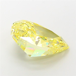 Diamant de laboratoire jaune vif taille poire certifié IGI 1,09 carat, excellente taille, pour monture de bijoux de créateur, bague de boutique - Product Image 5